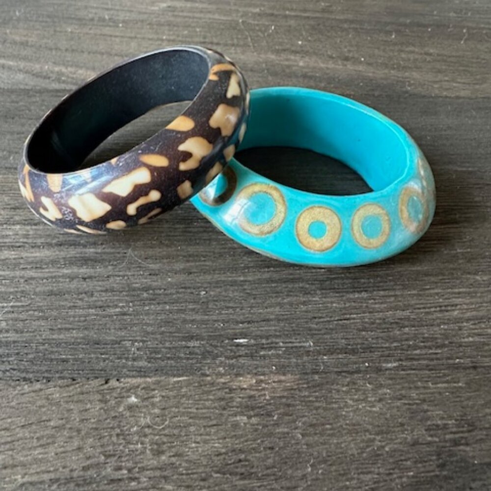 Wide Bangle Bracelets - somewhat vintage